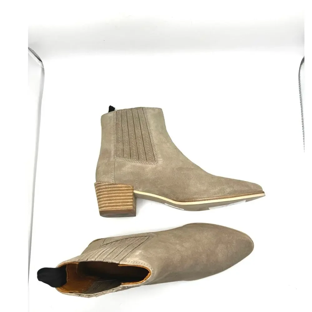 Rag & Bone Rover Macadamia Tan Suede Ankle Booties EU 39.5